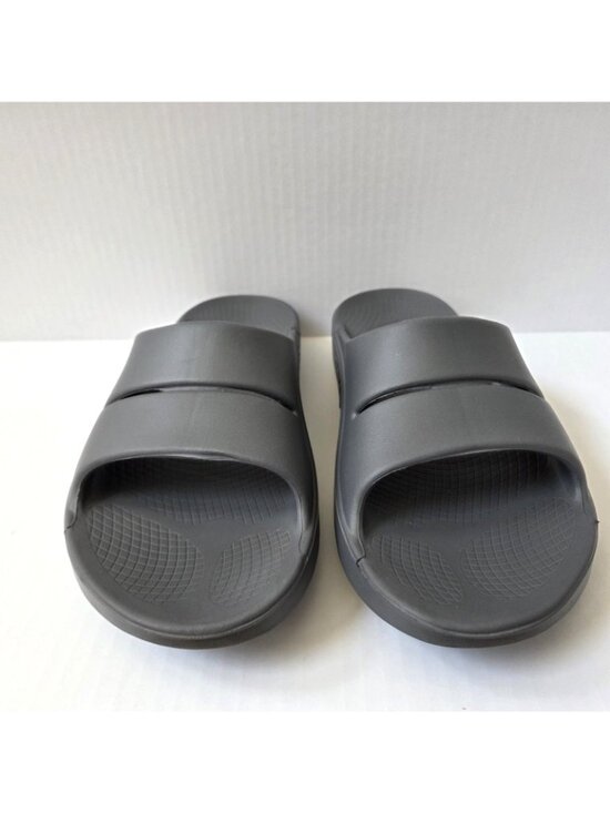 Oofos Ooahh Slide Sandals Mens 11 Gray Recovery Comfort Shoes Womens 13 main image 5